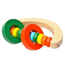 Load image into Gallery viewer, Baby Wooden Rattle Bell