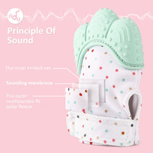Load image into Gallery viewer, Baby Silicone Mitten Teething Glove Natural Sucking Fingers